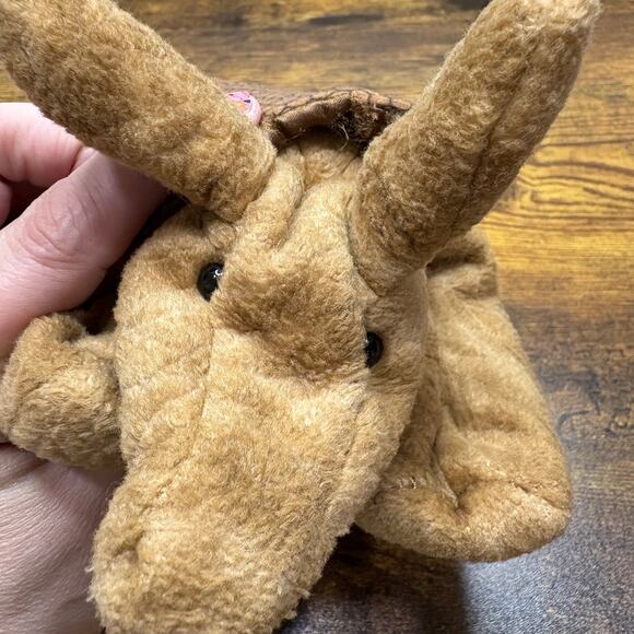 Folkmanis Armadillo Hand Puppet Play Pretend Theatre Plush Stuffed Animal Toy - Picture 15 of 16